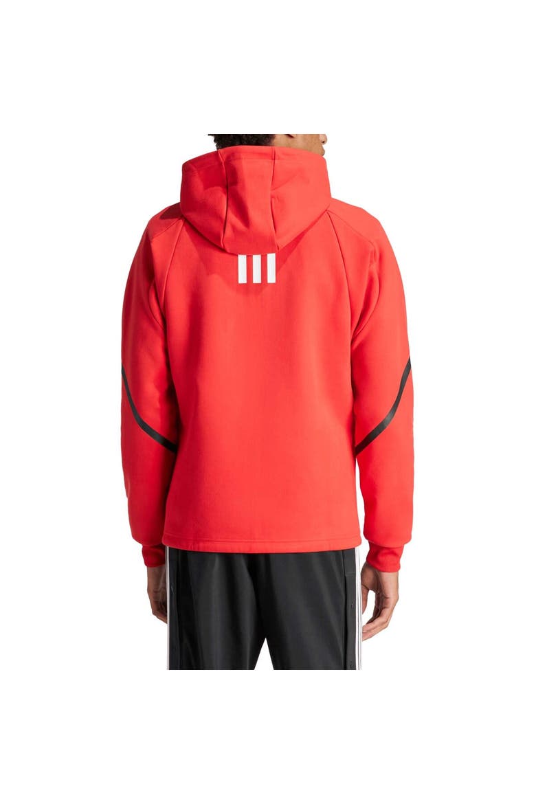 Men's adidas Red New York Red Bulls 2024 Anthem Travel Raglan Sleeve Full-Zip Jacket, Alternate, color, Red