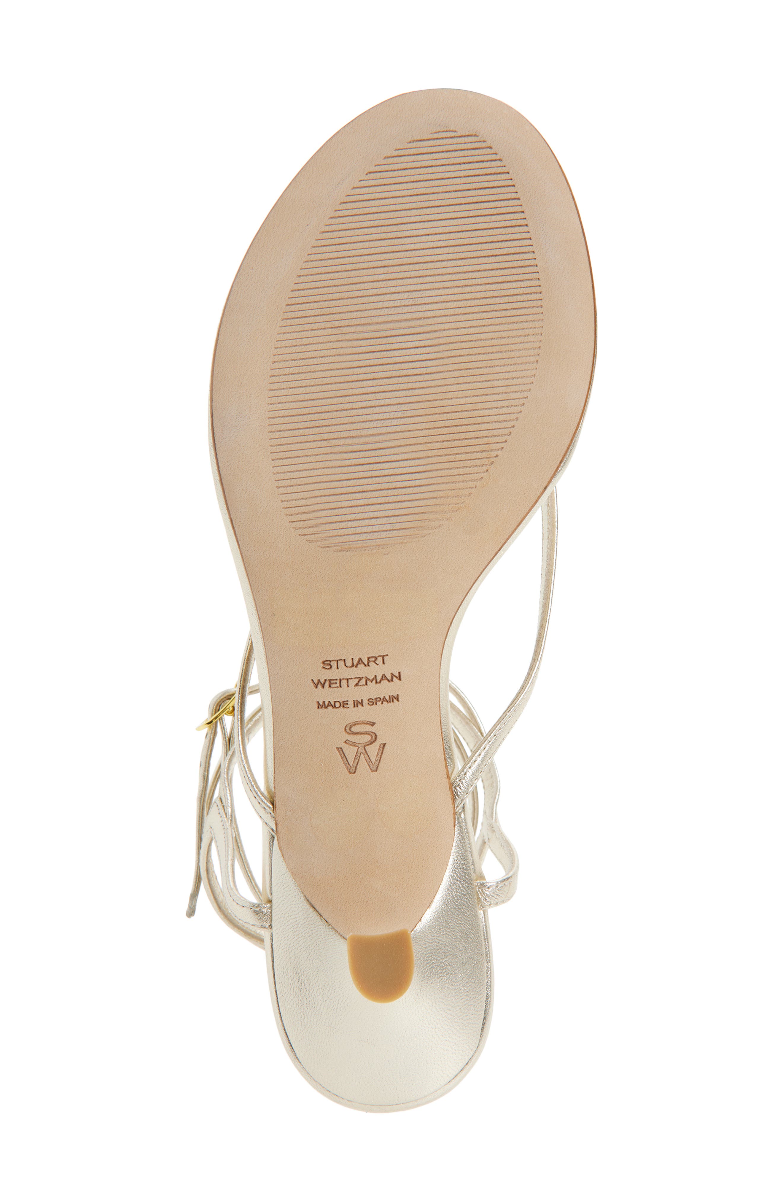 Stuart Weitzman Cabo II Sandal, Alternate, color, Light Gold