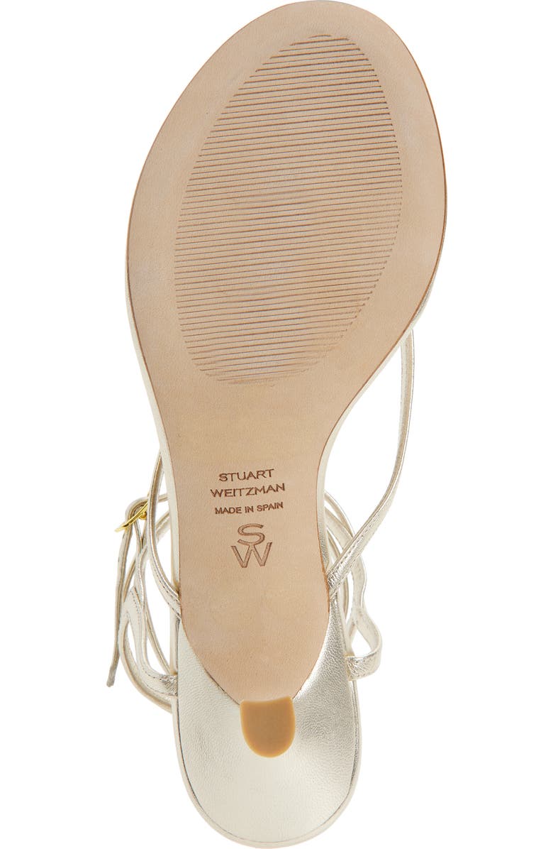 Stuart Weitzman Cabo II Sandal, Alternate, color, Light Gold