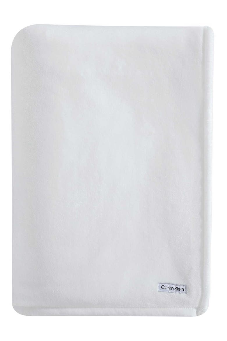 Core Plush Blanket, Main, color, WHITE