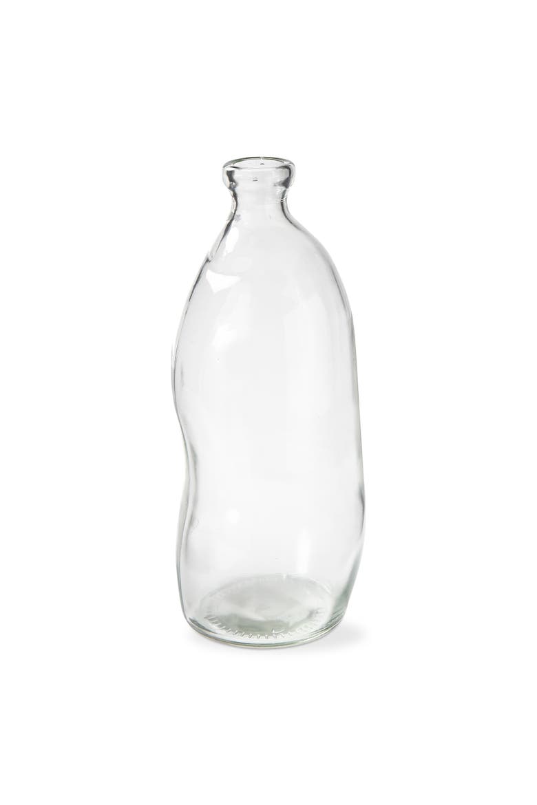 Pismo Tall Recycled Glass Vase Decorative Clear Glass, Main, color, Clear