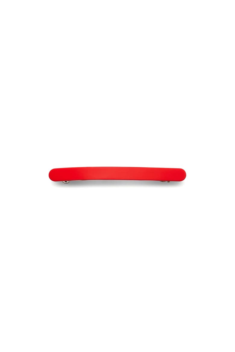 Slim Paris Barrette, Main, color, Ruby