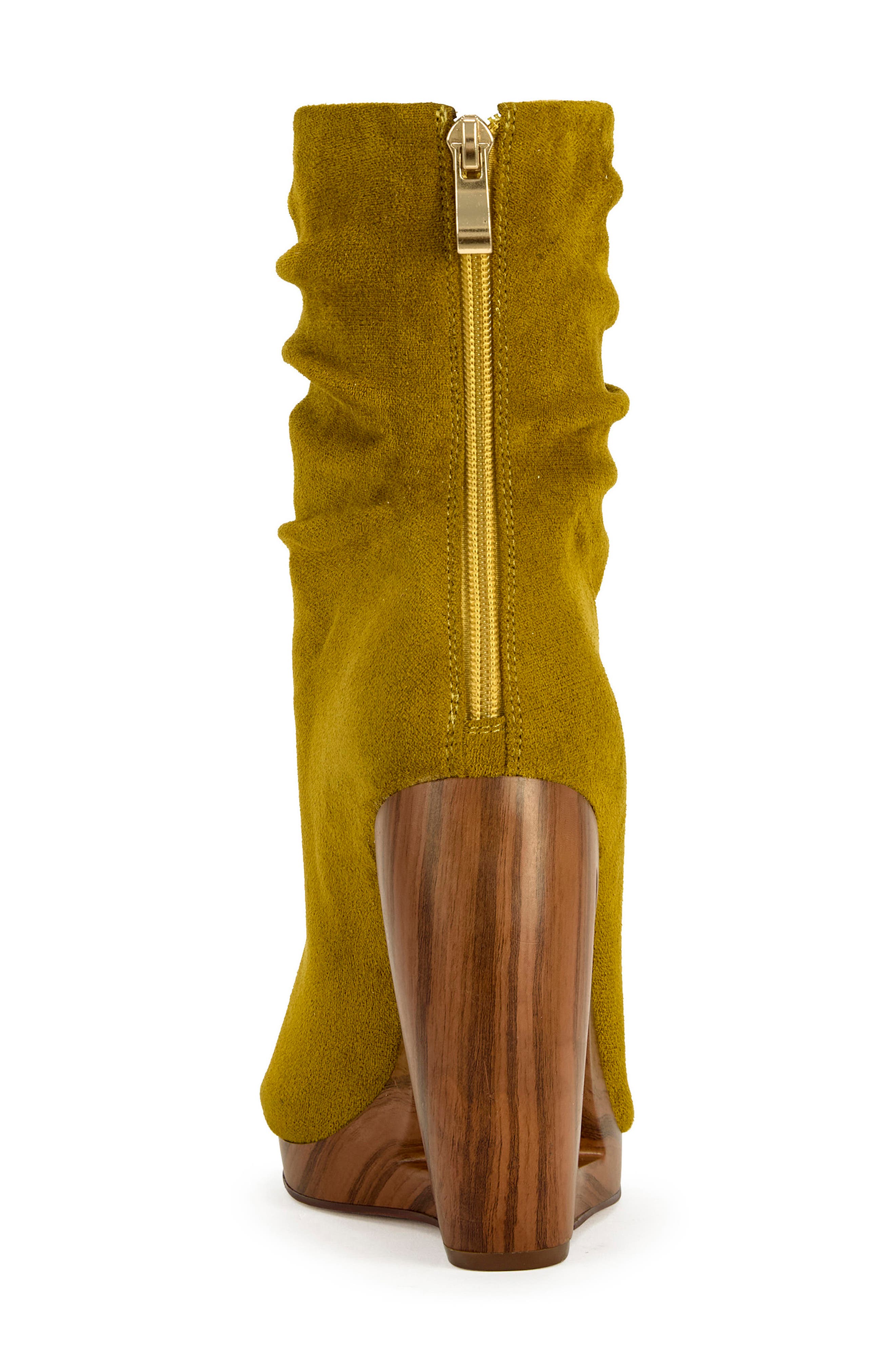 Arlo Peep Toe Bootie, Alternate, color, MUSTARD