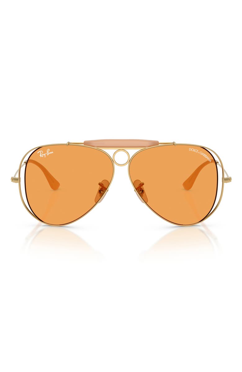 Ray-Ban 53mm Shooter Pilot Sunglasses, Main, color, 