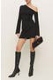 Willow Asymmetric Long Sleeve Minidress