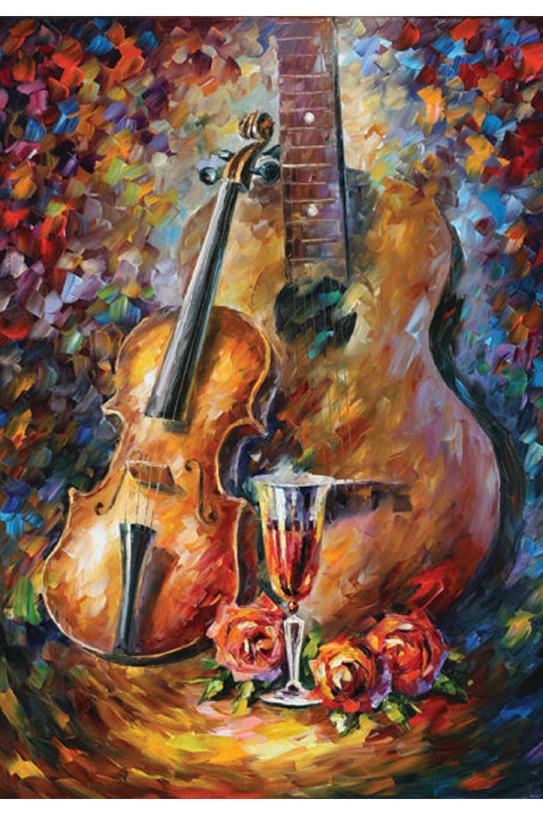 Guitar and Violin 500 piece Jigsaw Puzzle for Adults, Alternate, color, Multicolor