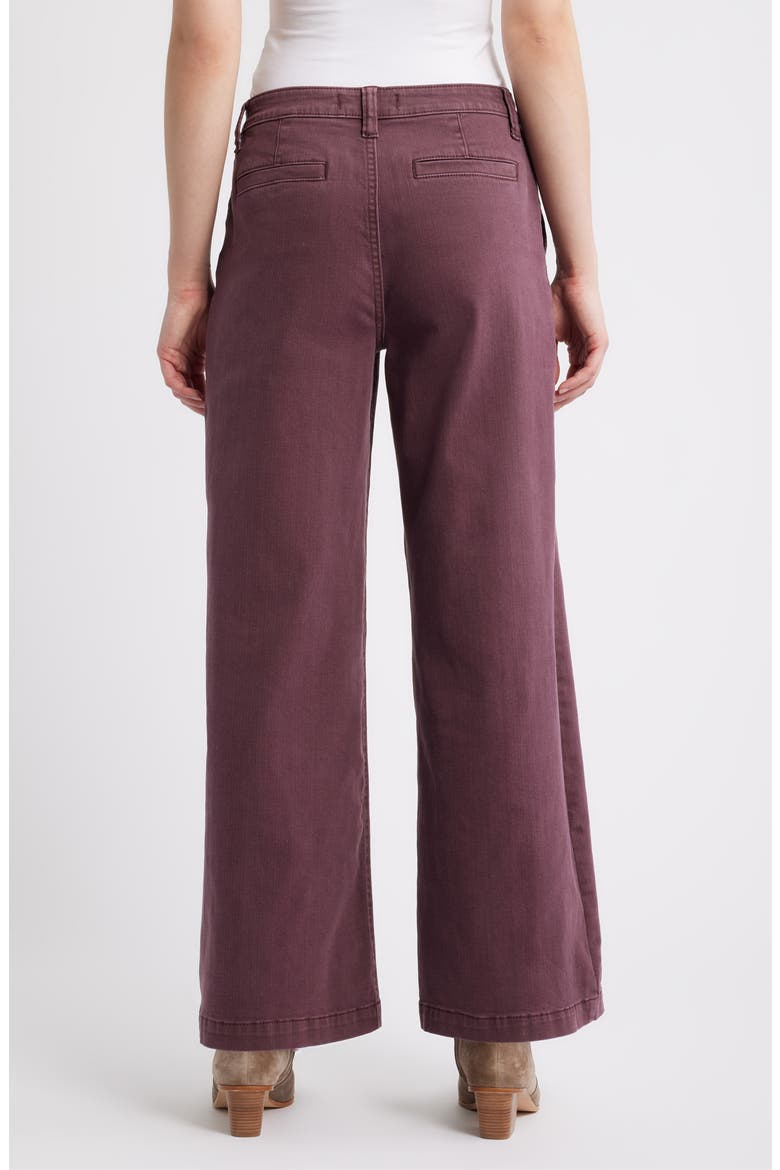 Wide Leg Trouser Jeans, Alternate, color, PLUM
