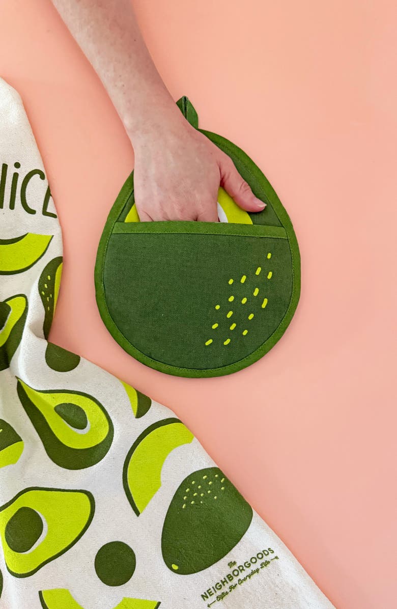The Neighborgoods Avocado Potholder, Alternate, color, 