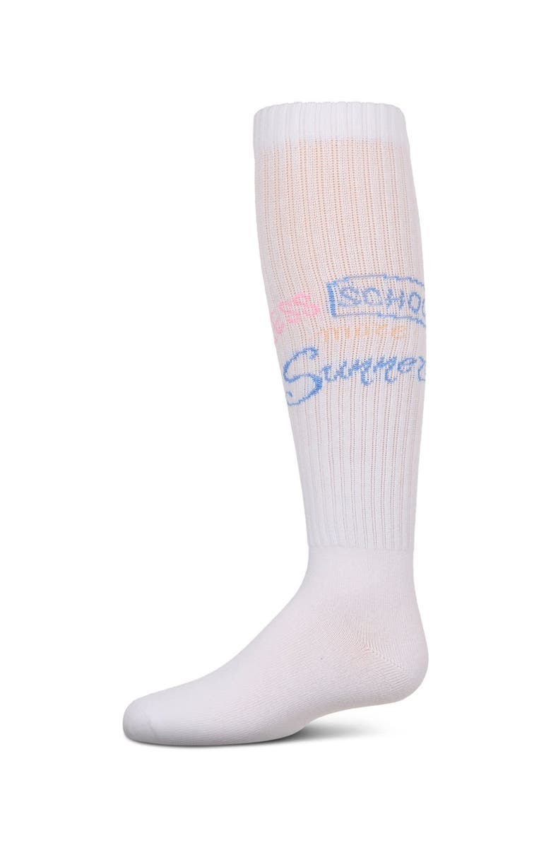 MeMoi Soft Stretch Ribbed More Summer Knee Socks, Main, color, 