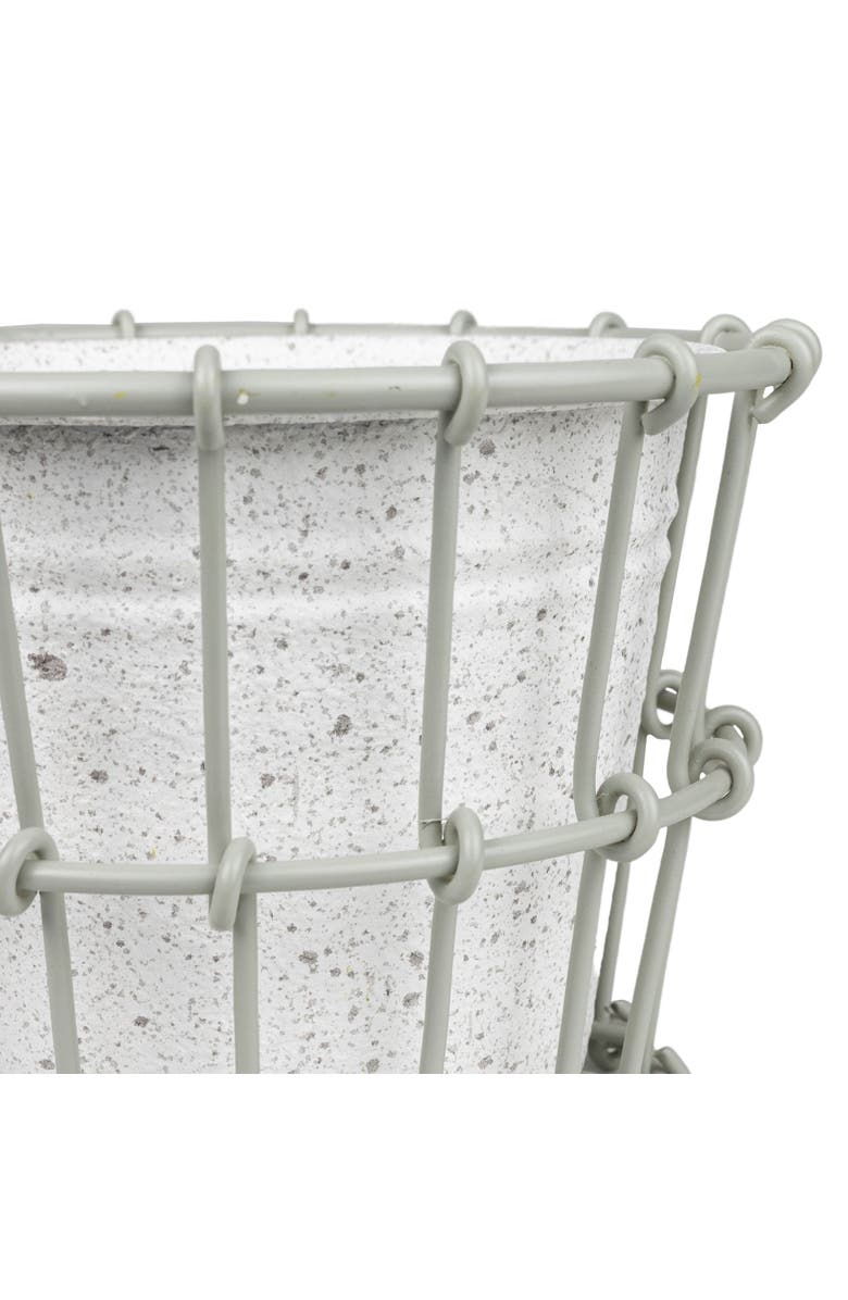 Foreside Home and Garden Mini 2-Piece Planter Gray Metal, Alternate, color, Gray