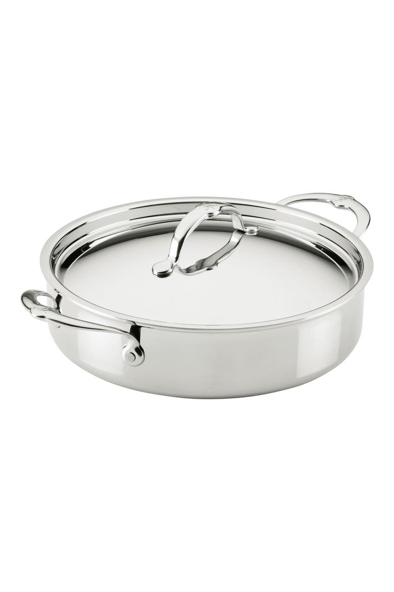 ProBond® Luxe Professional Clad Stainless Steel 3.5-Quart Braiser with Lid, Main, color, NO COLOR