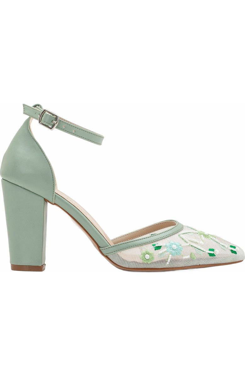 Forever & Always Shoes Lorraine Floral Lace High Heels, Main, color, Lavender