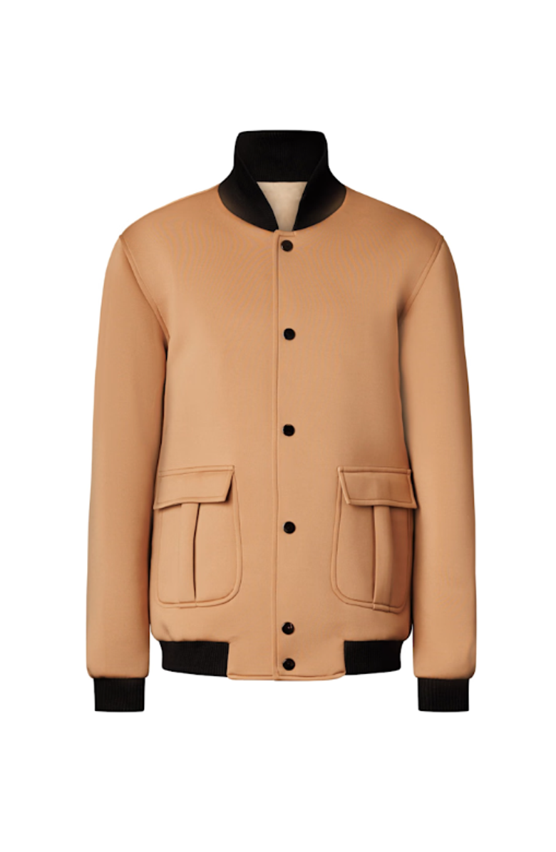 Chuks Collins Lance Two-Piece Neoprene Jacket & Pant Set, Alternate, color, Brown