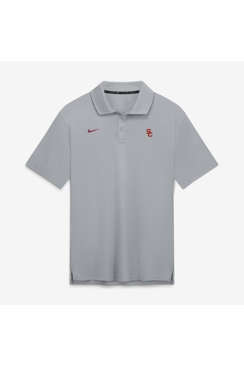 Men's Nike Gray USC Trojans Par Dri-FIT Polo, Alternate, color, Gray
