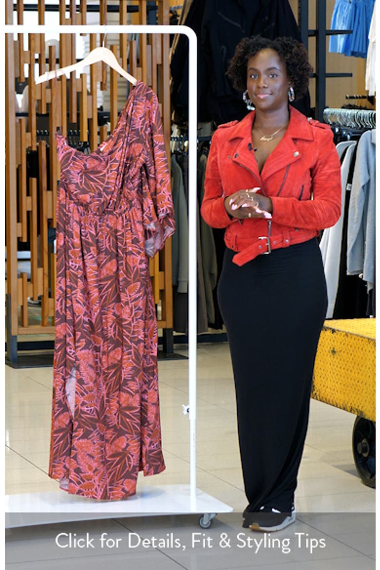 Floral One-Shoulder Maxi Dress video