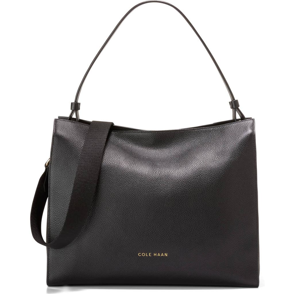 Cole Haan Carryall Leather Satchel In Black