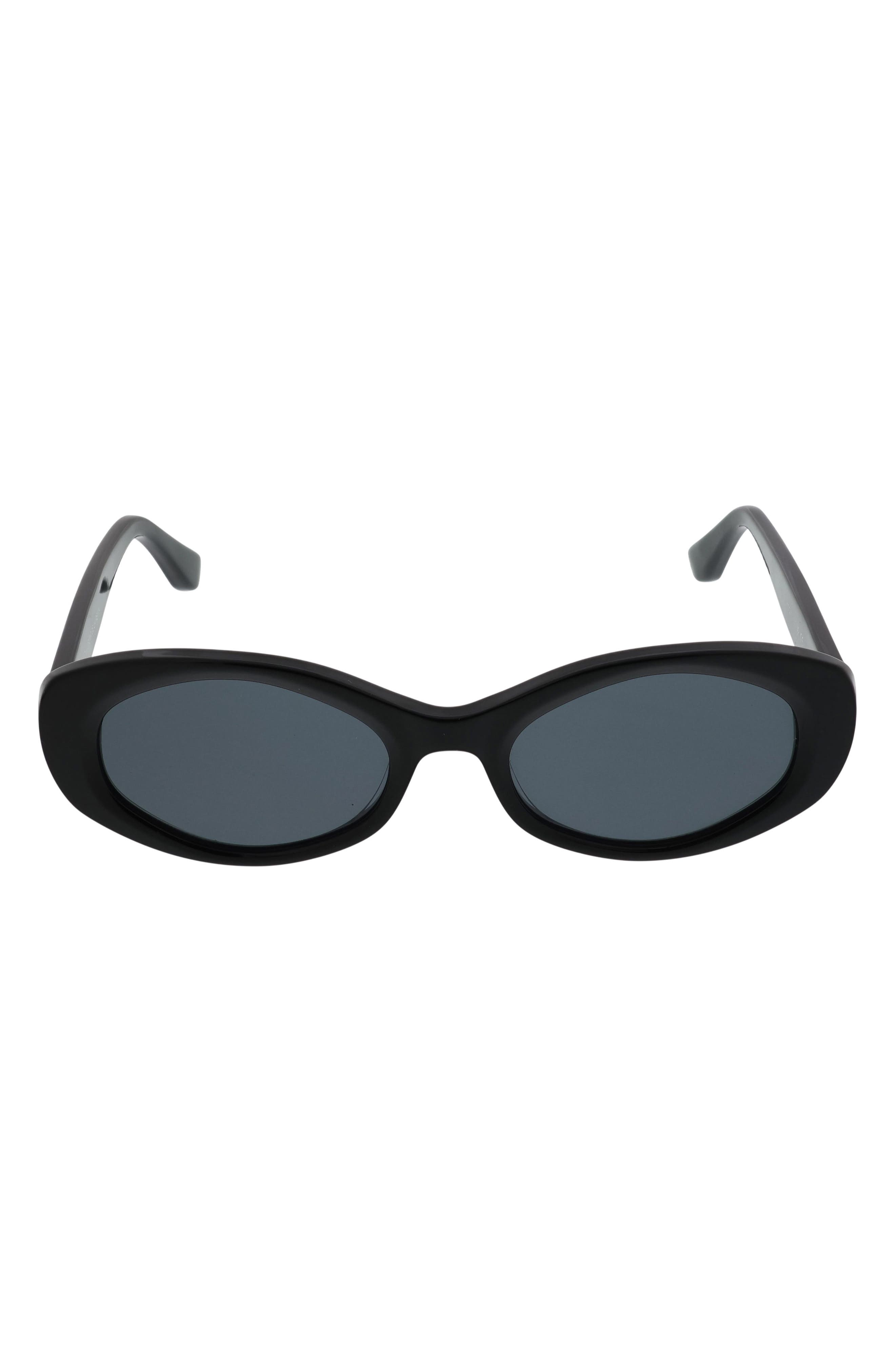 52mm Gradient Oval Sunglasses