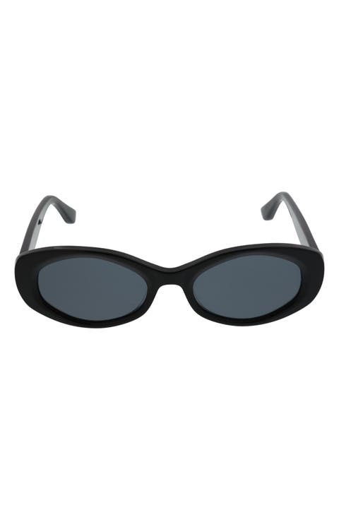52mm Gradient Oval Sunglasses