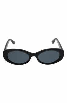 52mm Gradient Oval Sunglasses