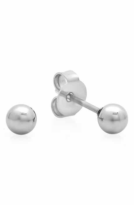 Stainless Steel Ball Stud Earrings