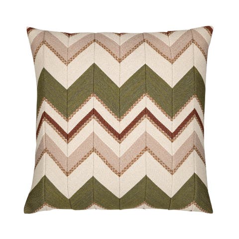 Mission Textured Chevron Indoor & Outdoor Woven Accent Pillow & Insert