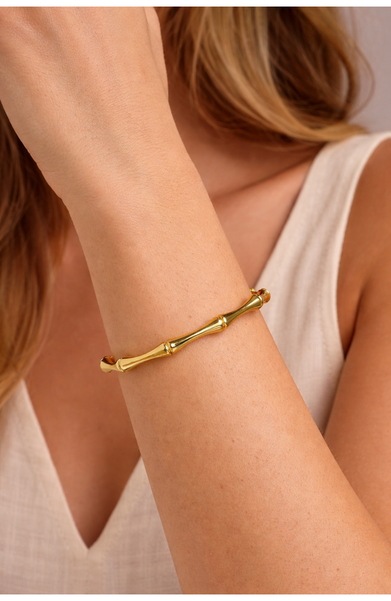 ZARUX Aurex Cuff Adjustable 5.5 inch to 7 inch wrist size, Alternate, color, Yellow Gold