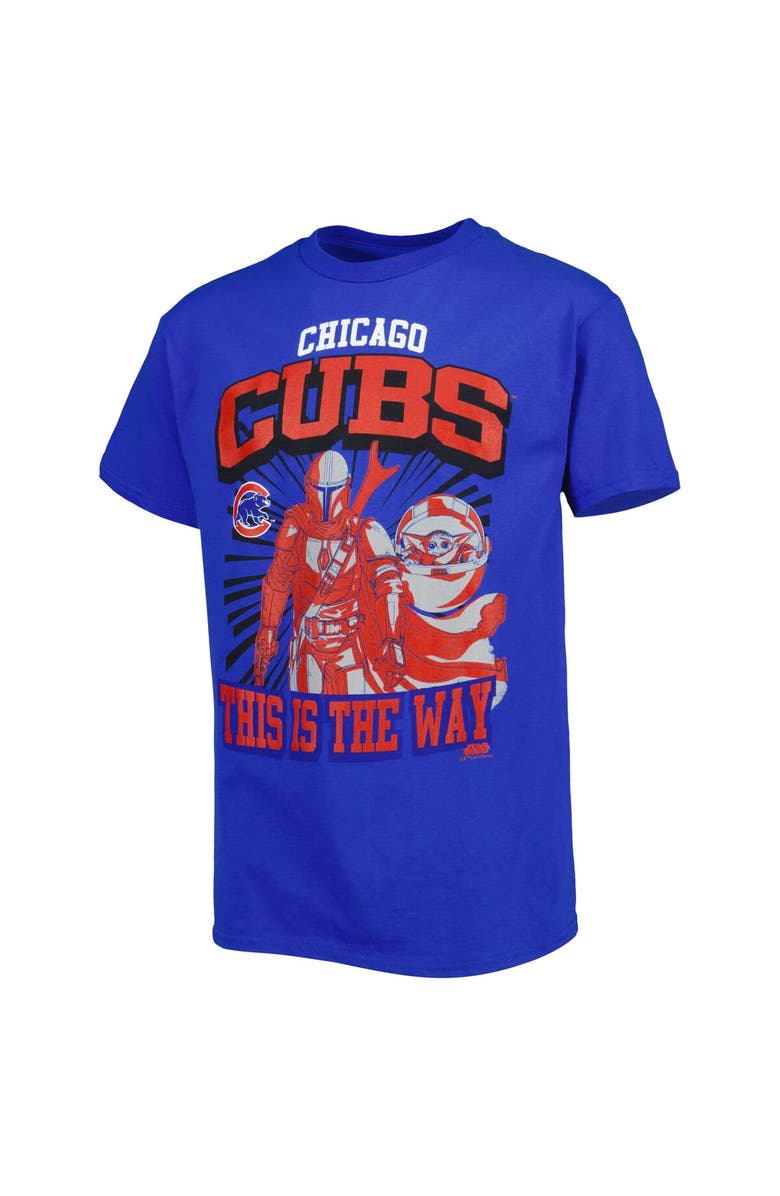 Outerstuff Youth Royal Chicago Cubs Star Wars This is the Way T-Shirt, Alternate, color, 
