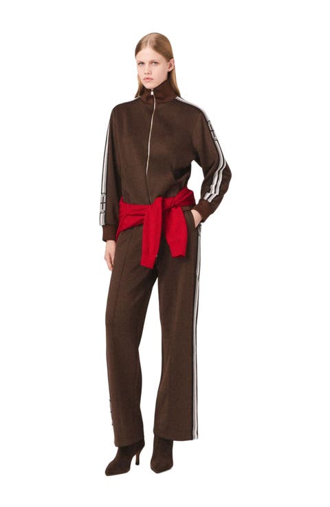 Sweatshirt with straight stripes