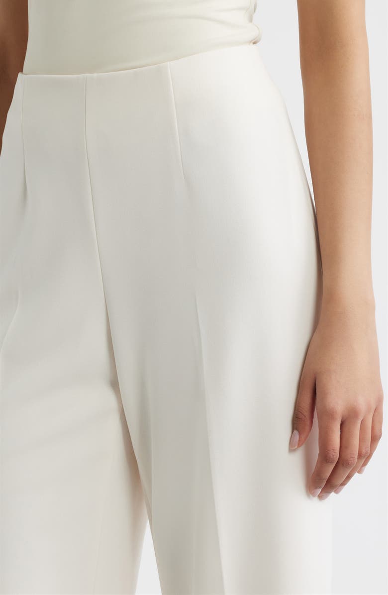 Anne Klein Pull-On Crop Wide Leg Pants, Alternate, color, White Dove