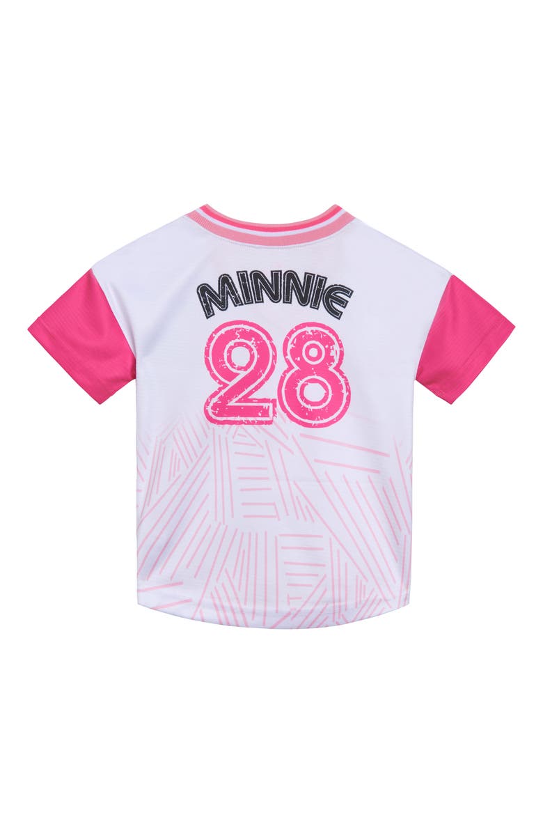 Disney Minnie Mouse Athletic Short Sleeve T-Shirt, Alternate, color, Minnie Pink White