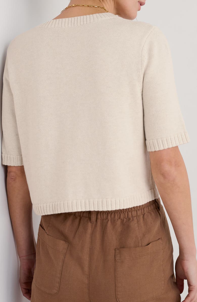 Seasalt Cornwall Gillan Creek Short Sleeve Organic Cotton Cardigan, Alternate, color,