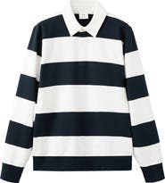 MANGO Stripe Polo Sweater