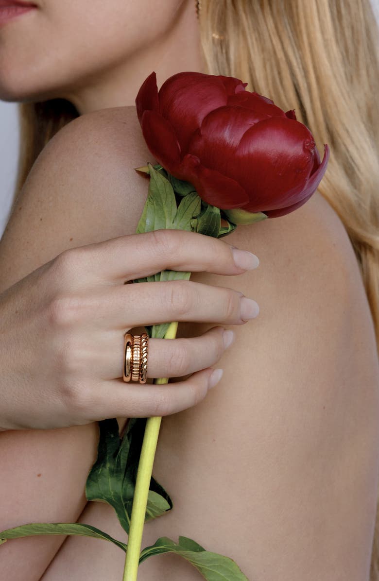 Luv AJ The Kiara Set of 3 Rings, Alternate, color, Gold