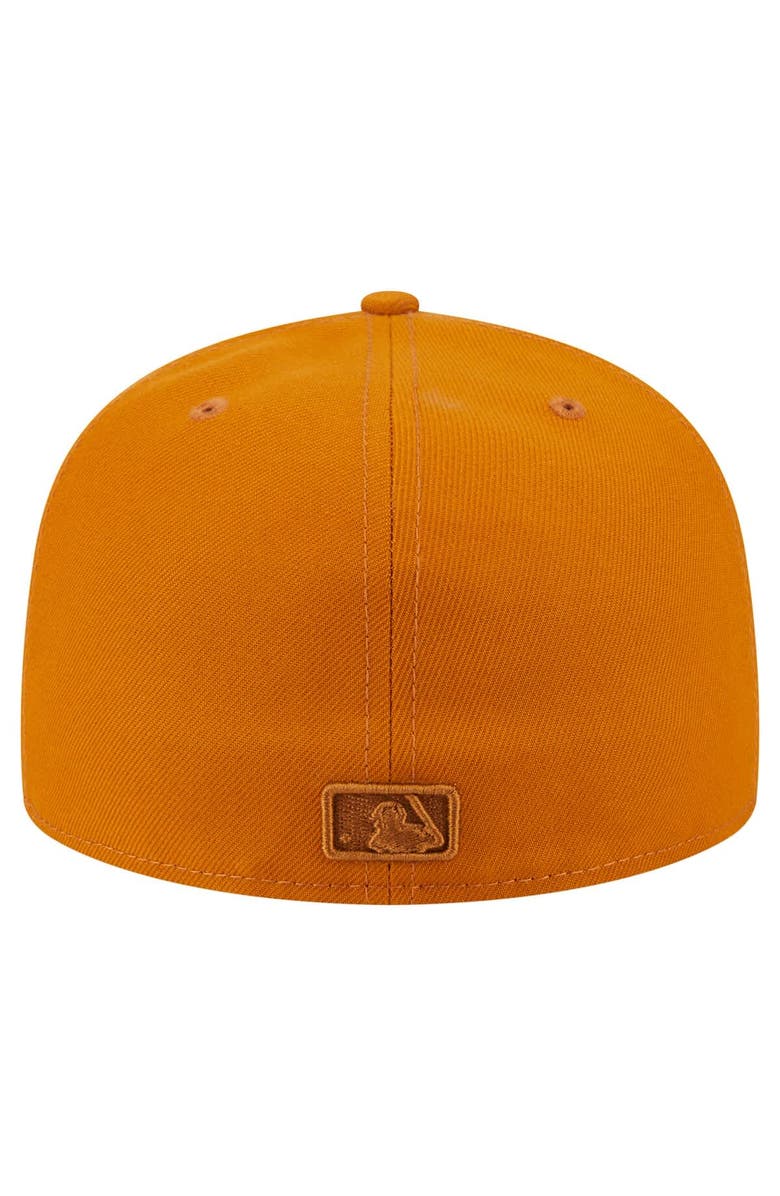 New Era Men's New Era Orange New York Yankees Color Pack A-Frame 59FIFTY Fitted Hat, Alternate, color, 