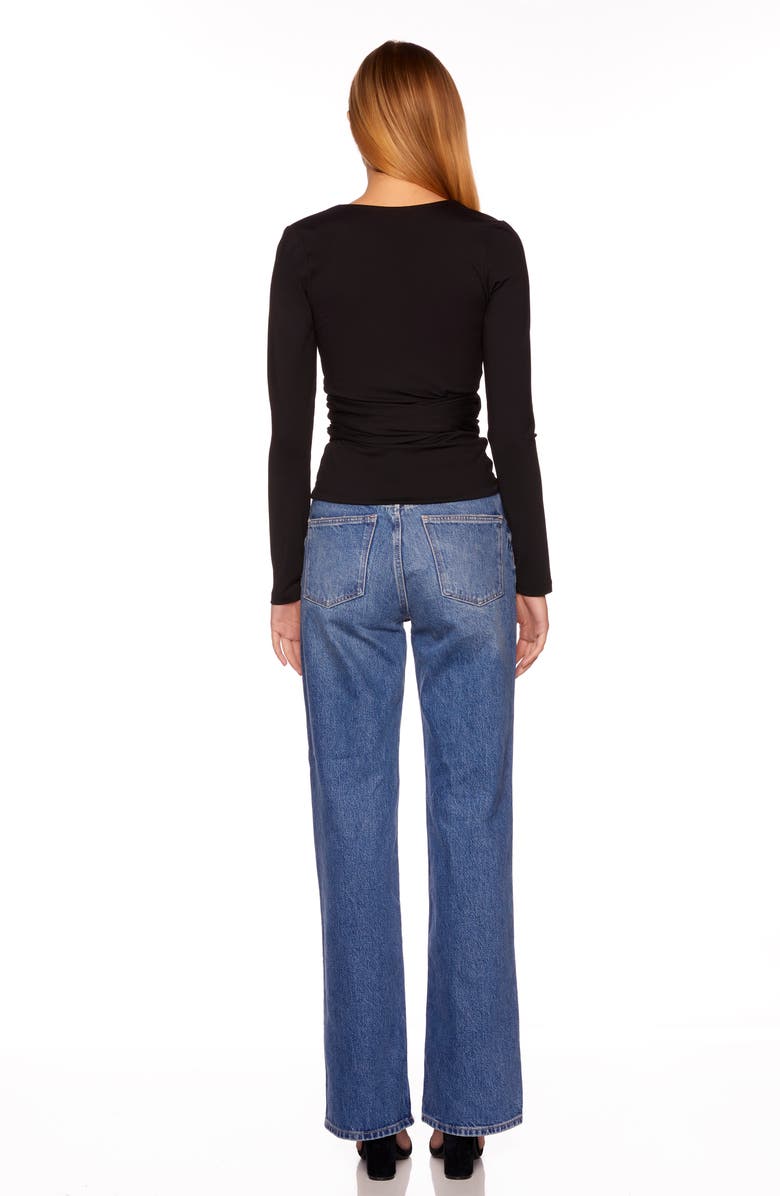 Susana Monaco Ballerina Wrap Top, Alternate, color, 