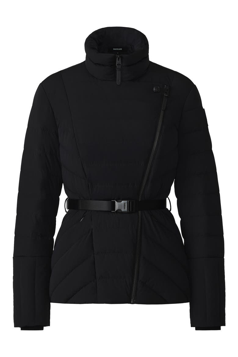 Eshe Recycled Down Puffer Jacket, Alternate, color, BLACK