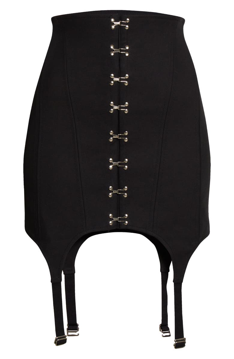 Dion Lee High Waist Corset Front Garter Miniskirt, Alternate, color,