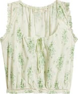 DÔEN Traveler Embroidered Crop Top