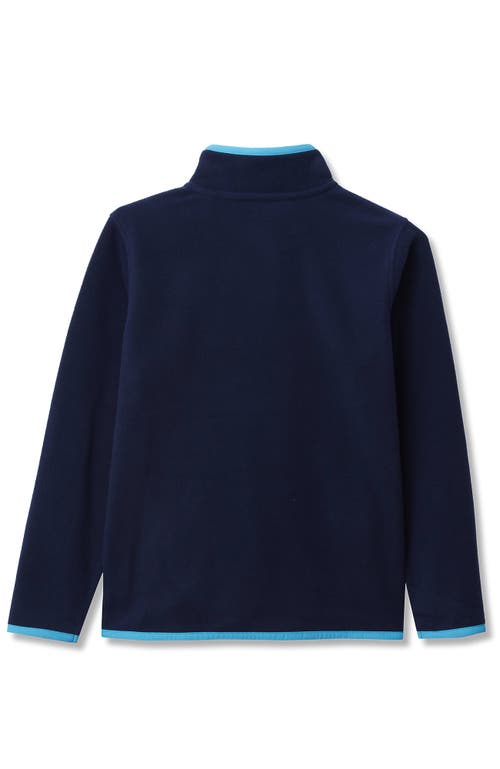 Lands' End Kids Fleece Quarter Zip In Black
