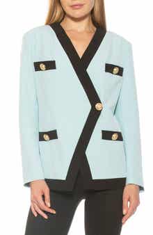 Alexia Admor Emele Oversize Contrast Trim Blazer