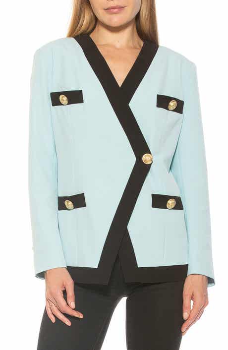 Alexia Admor Emele Oversize Contrast Trim Blazer