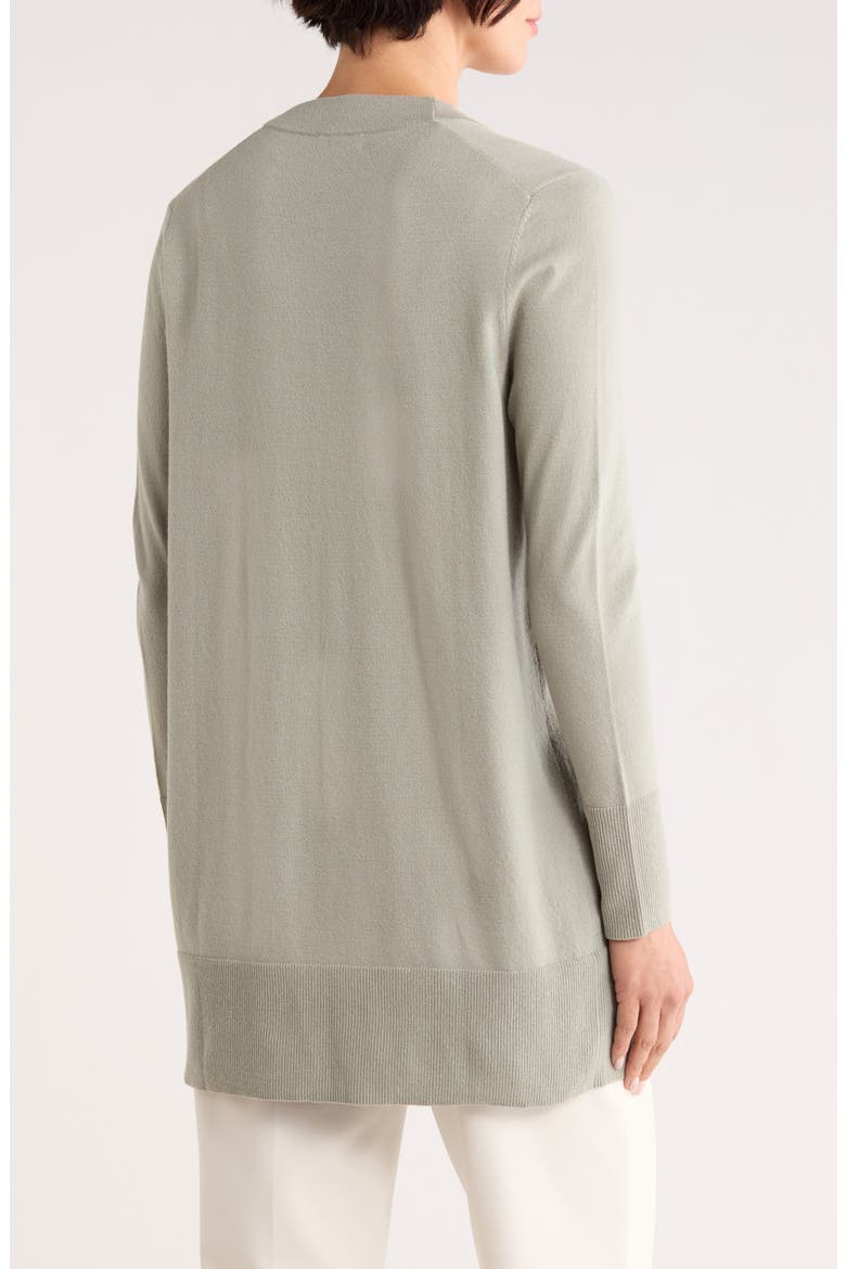 Open Front Cardigan, Alternate, color, GREEN CHAPARRAL