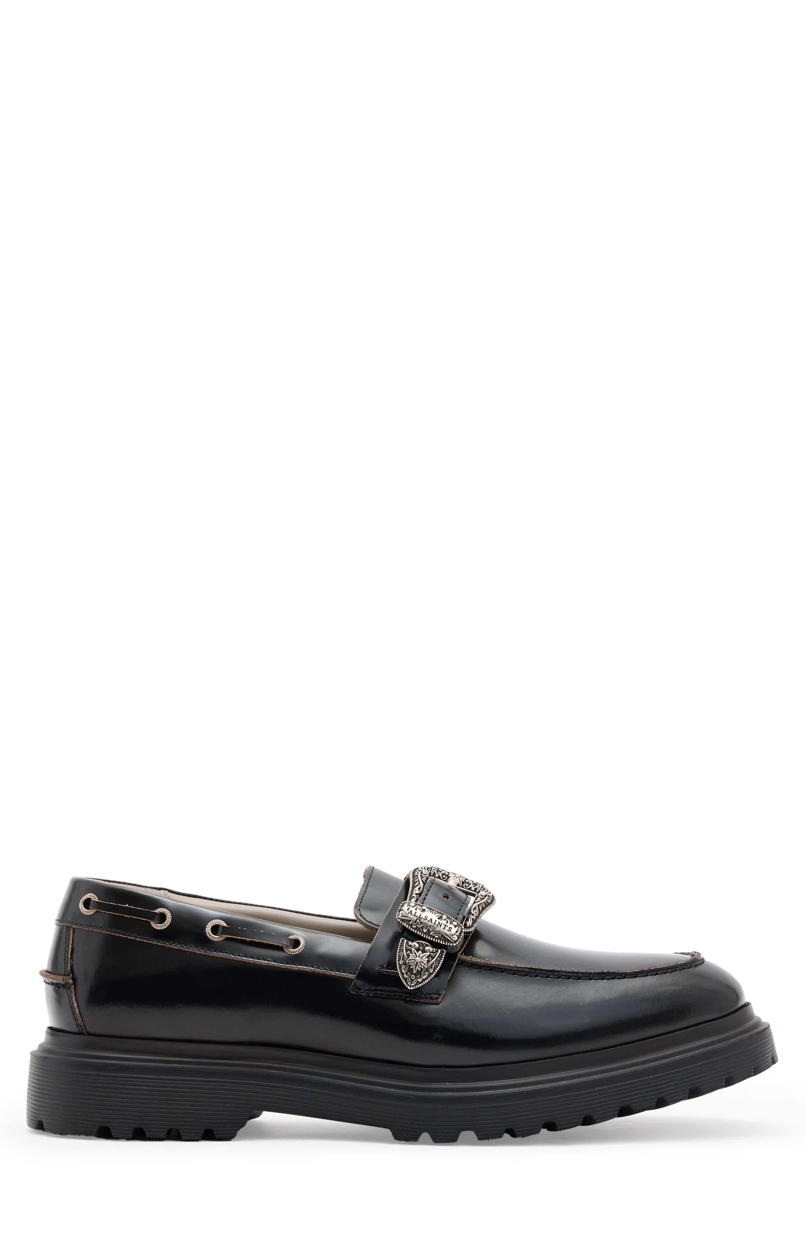 AllSaints Hanbury Lugged Buckle Loafer, Alternate, color, 
