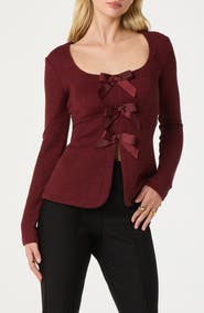 ASTR the Label Split Front Bow Top