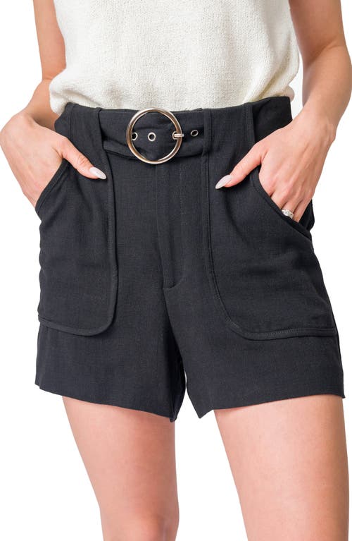 Gibsonlook Belted High Waist Shorts
