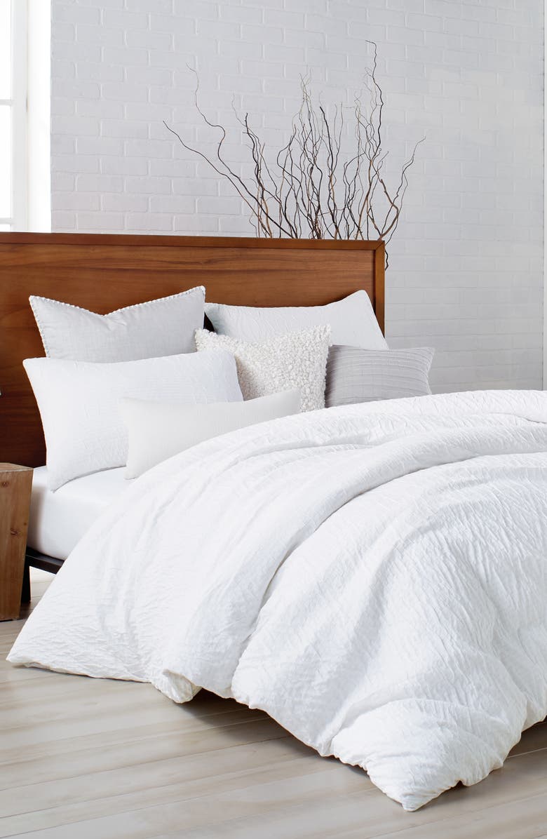 DKNY PURE Crinkle Duvet Cover, Main, color, 