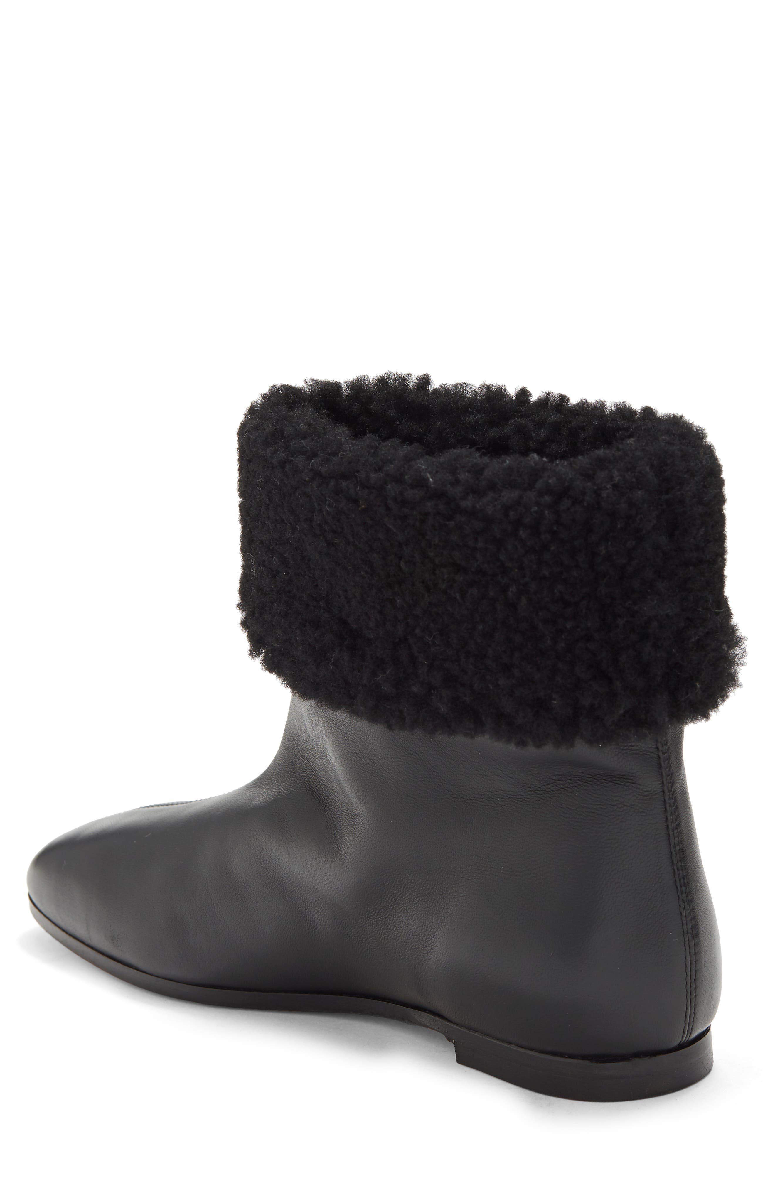 Mansur Gavriel Genuine Shearling Cuff Bootie, Alternate, color, 