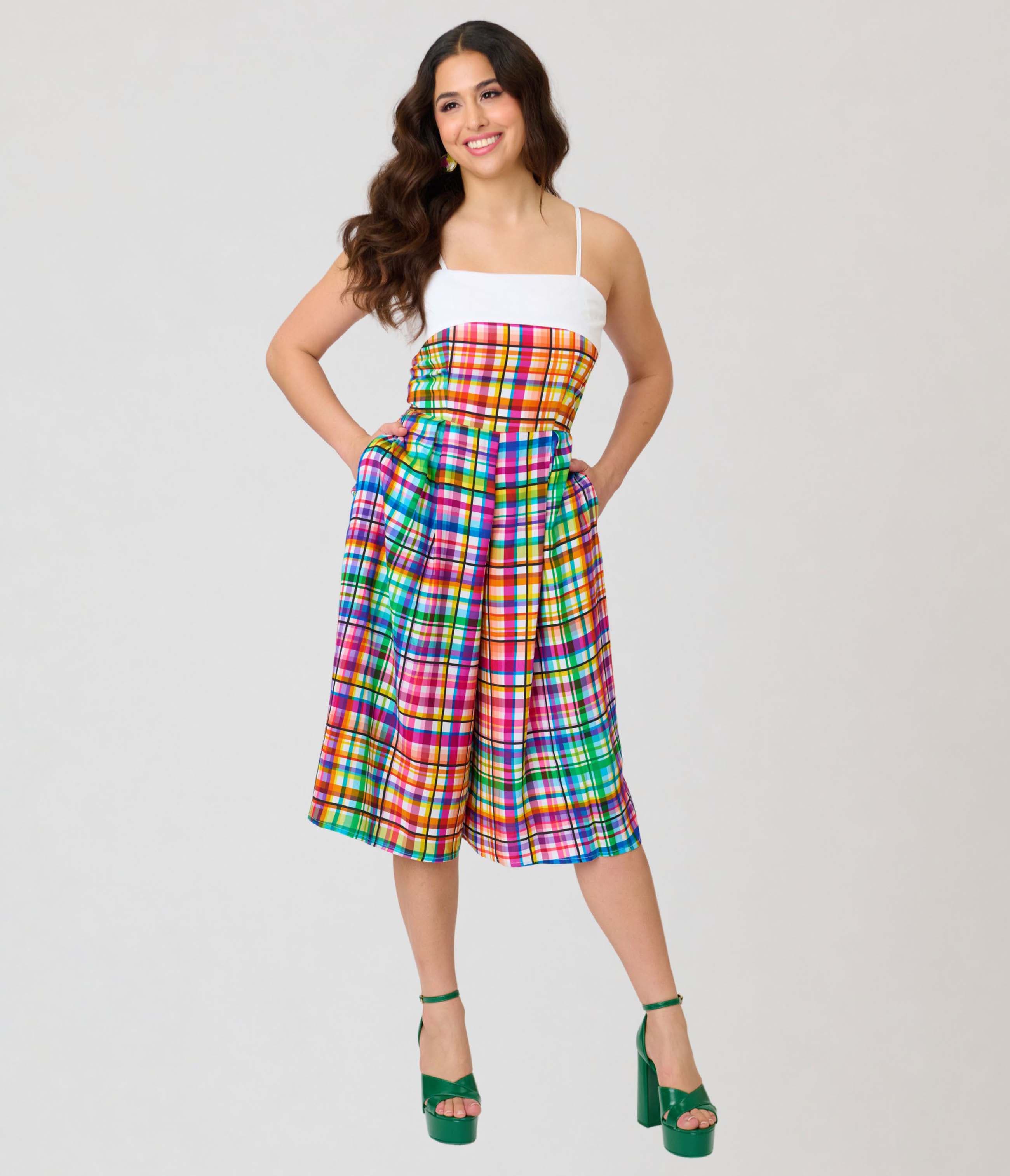 selected White Plaid