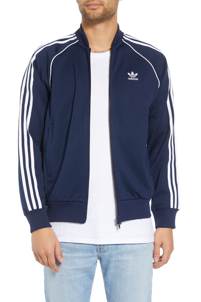 adidas SST Track Jacket, Main, color, COLLEGIATE NAVY
