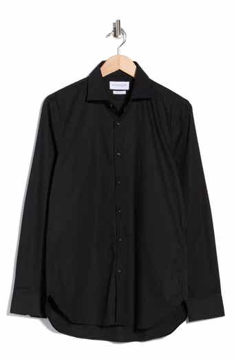 Premium Slim Fit Long Sleeve Stretch Cotton Button-Up Shirt